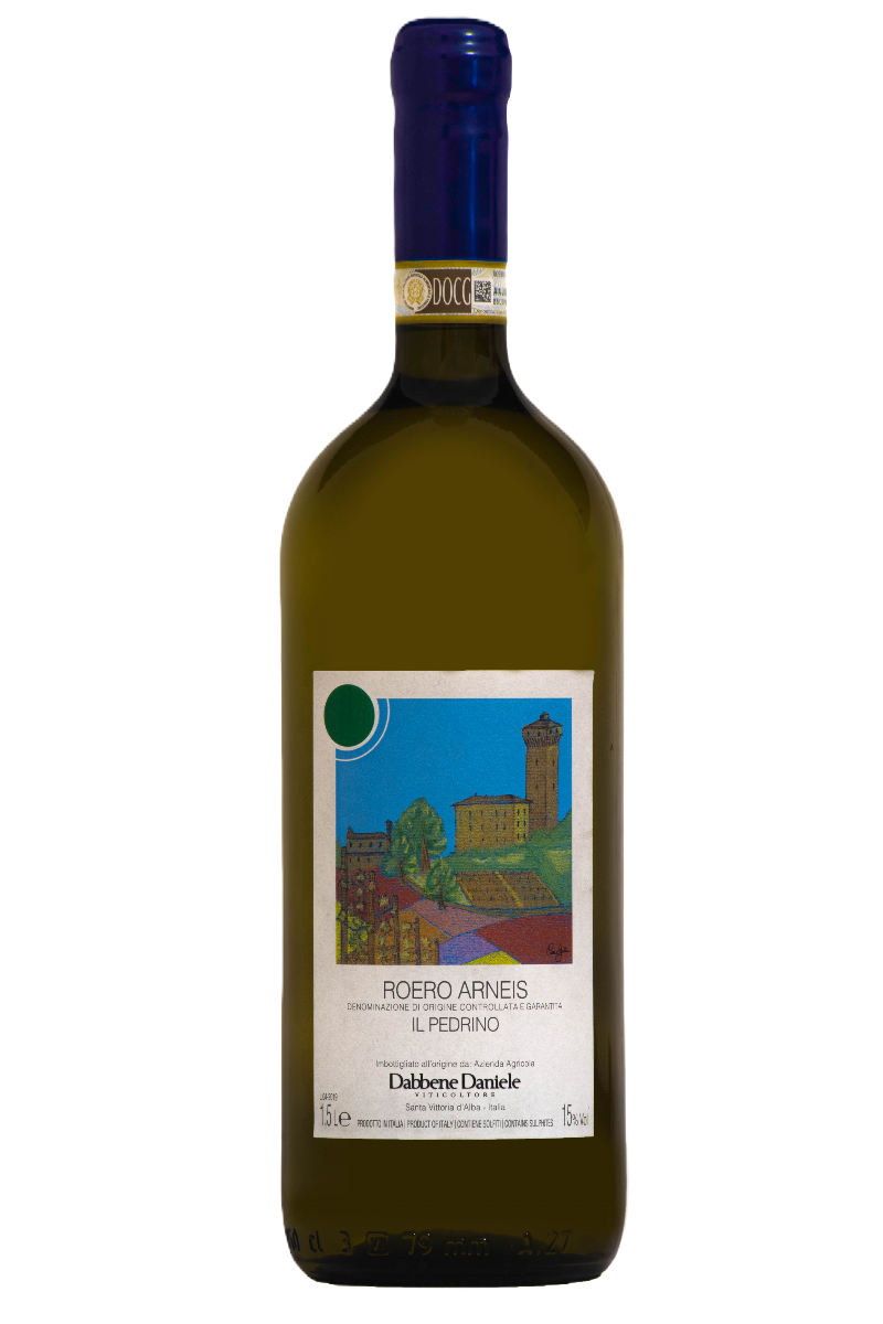 Roero Arneis Riserva D.O.C.G. "Il Pedrino" Magnum – un vino bianco elegante e minerale.